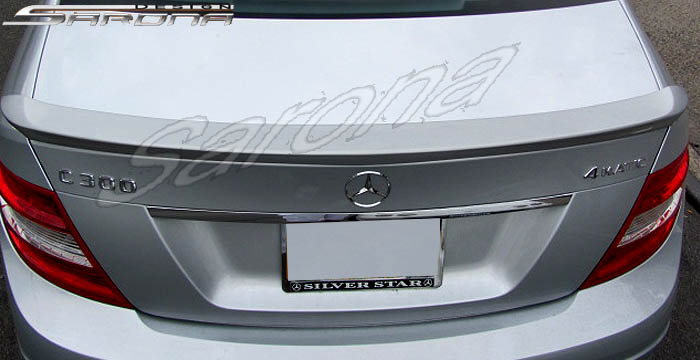 Custom Mercedes C Class Trunk Wing  Sedan (2008 - 2014) - $299.00 (Manufacturer Sarona, Part #MB-059-TW)